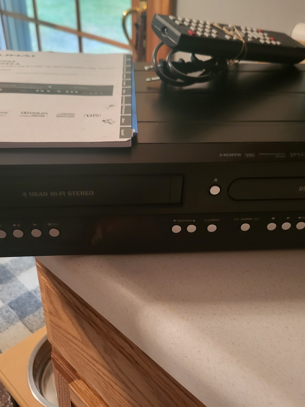 Funai ZV427FX4A HDMI DVD Recorder/Player VCR Dubbing Combo - W/Remote - Tested